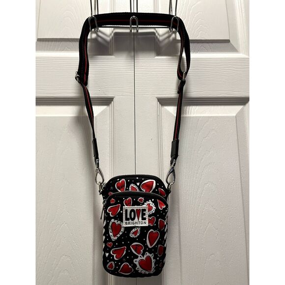 Brighton's "The Hearts A Flutter" Utility Bag Hearts Valentines Day NWOT - Picture 14 of 16
